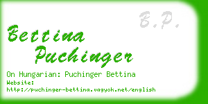 bettina puchinger business card